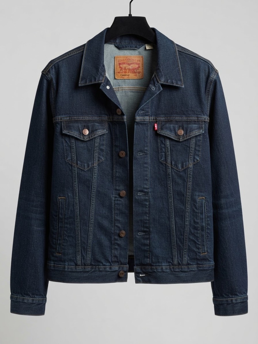 Levi's Indigo Blue Denim Jacket with Button Front